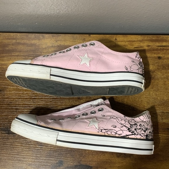 Converse One Star Slip On Sneakers Light Pink Size 9 - Picture 4 of 6